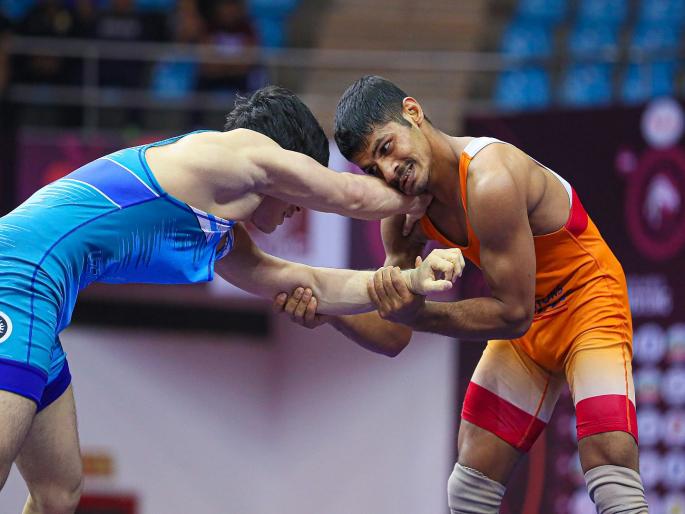 Asian Wrestling Championships : Maharashtra Rahul Aware won Bronze medal in 61Kg | Asian Wrestling Championships : महाराष्ट्राच्या राहुल आवारेची कांस्यपदकाची कमाई Asian Wrestling Championships : Maharashtra Rahul Aware won Bronze medal in 61Kg | Asian Wrestling Championships : महाराष्ट्राच्या राहुल आवारेची कांस्यपदकाची कमाई