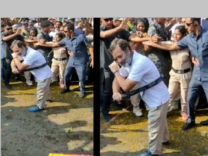 Bharat Jodo Yatra: Rahul Gandhi Bharat Jodo Yatra in Telangana, Watch Video of Bonalu Festival... | Bharat Jodo Yatra: तेलंगणात पोहोचली 'भारत जोडो यात्रा', राहुल गांधींनी स्वतःला मारुन घेतले चाबकाचे फटके...