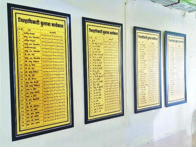 raigad District administration changed marathi board | जिल्हा प्रशासनाने रातोरात लावले मराठी फलक raigad District administration changed marathi board | जिल्हा प्रशासनाने रातोरात लावले मराठी फलक