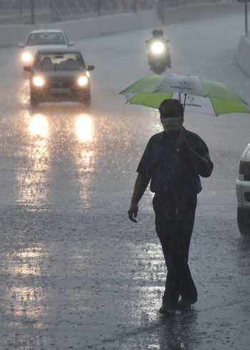 Heavy rains in Nagpur: 28.5 mm of rain | नागपुरात दमदार बरसल्या मेघधारा : २८.५ मिमी पाऊस