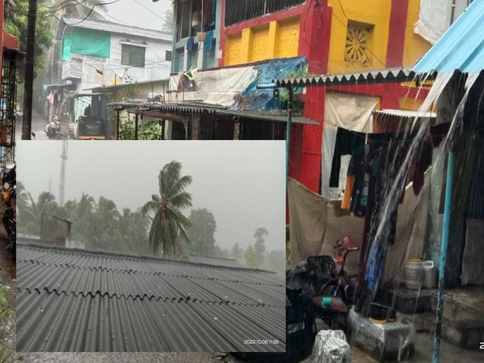 Rain: Heavy batting of return rain in Uran | Rain: उरणमध्ये परतीच्या पावसाची जोरदार बॅटिंग Rain: Heavy batting of return rain in Uran | Rain: उरणमध्ये परतीच्या पावसाची जोरदार बॅटिंग