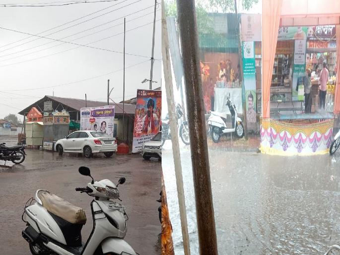 Unseasonal rain with thunder in Sangli district; Rabi crops benefit, grape, pomegranate producers hit | सांगली जिल्ह्यात मेघगर्जेनसह अवकाळी पाऊस; रब्बी पिकांना फायदा, द्राक्ष, डाळिंब उत्पादकांना फटका