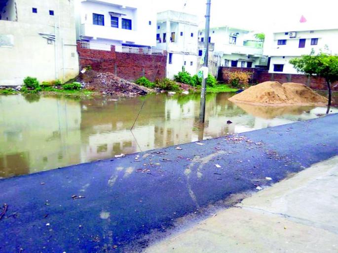 Water and trees also collapsed in many places | नागपुरातील अनेक वस्त्यांमध्ये शिरले पाणी, झाडेही कोलमडली