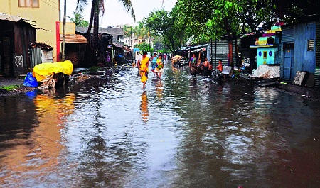  Heavy rain in Sangli district | सांगली जिल्'ात मुसळधार पाऊस