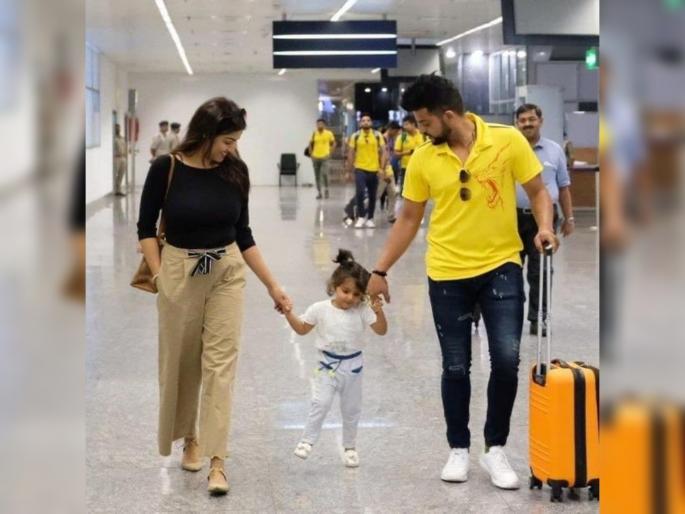 Suresh Raina and his wife Priyanka blessed with a baby boy svg | Good News : सुरेश रैनाच्या घरी पाळणा हलला, पुत्ररत्न प्राप्ती झाली
