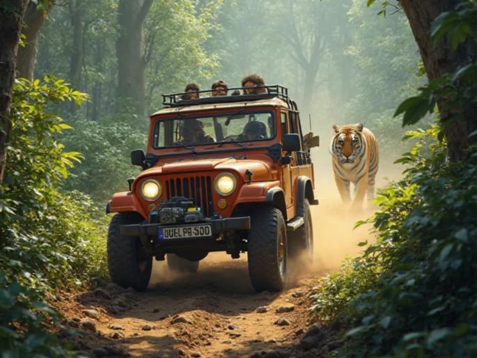 Rajasthan Tiger Safari Horror: Tourists Left Stranded In Ranthambore Jungle For 90 Minutes After Guide Abandons Broken Canter | धक्कादायक! रणथंभोर व्याघ्र प्रकल्पात पर्यटकांची गाडी अचानक पडली बंद आणि मग... Rajasthan Tiger Safari Horror: Tourists Left Stranded In Ranthambore Jungle For 90 Minutes After Guide Abandons Broken Canter | धक्कादायक! रणथंभोर व्याघ्र प्रकल्पात पर्यटकांची गाडी अचानक पडली बंद आणि मग...