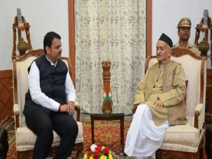 Devendra Fadnavis did not meet the Governor bhagat singh koshyari Wrong information from Rajbhavana | देवेंद्र फडणवीस राज्यपालांना भेटलेच नाहीत; राजभवनाकडून चुकीची माहिती Devendra Fadnavis did not meet the Governor bhagat singh koshyari Wrong information from Rajbhavana | देवेंद्र फडणवीस राज्यपालांना भेटलेच नाहीत; राजभवनाकडून चुकीची माहिती