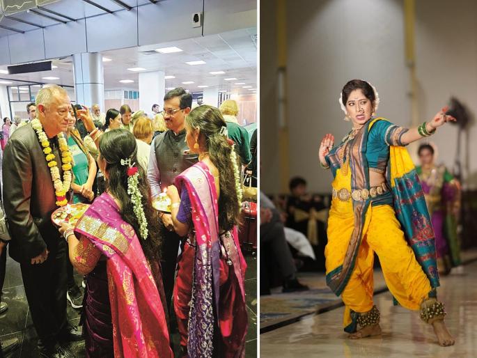 Cultural ambassadors from 30 countries arrive in Chhatrapati Sambhajinagar; Guests overwhelmed with traditional welcome! | ३० देशांचे सांस्कृतिक राजदूत छत्रपती संभाजीनगरात; पारंपरिक स्वागताने भारावले पाहुणे!
