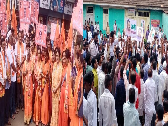 Minister Yadravkar activists took to the streets in support while Shiv Sainiks took to the streets | Rajendra Patil: मंत्री यड्रावकरांच्या समर्थनात-विरोधात मोर्चा, पोलिसांसोबत झटापट; वातावरण तणावपुर्ण Minister Yadravkar activists took to the streets in support while Shiv Sainiks took to the streets | Rajendra Patil: मंत्री यड्रावकरांच्या समर्थनात-विरोधात मोर्चा, पोलिसांसोबत झटापट; वातावरण तणावपुर्ण