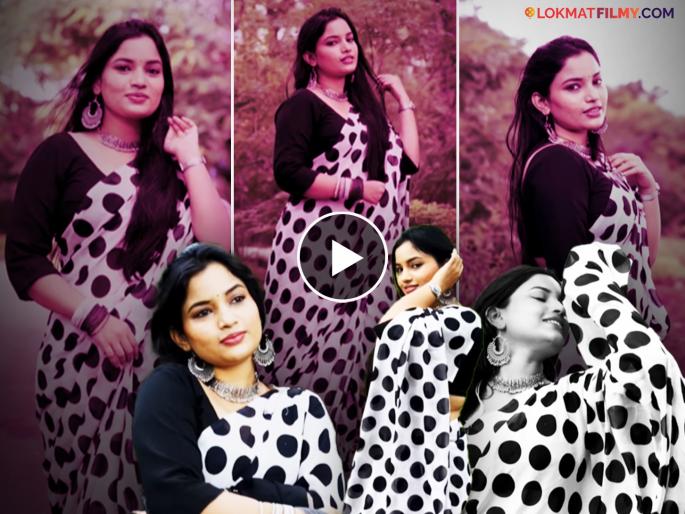 Jabya's Shalu aka Actress Rajeshwari Kharat glamorous look in a white polka dot saree, video goes viral | जब्याच्या शालूच्या व्हाइट रंगाच्या पोलका डॉट साडीत ग्लॅमरस अदा, व्हिडीओ चर्चेत Jabya's Shalu aka Actress Rajeshwari Kharat glamorous look in a white polka dot saree, video goes viral | जब्याच्या शालूच्या व्हाइट रंगाच्या पोलका डॉट साडीत ग्लॅमरस अदा, व्हिडीओ चर्चेत