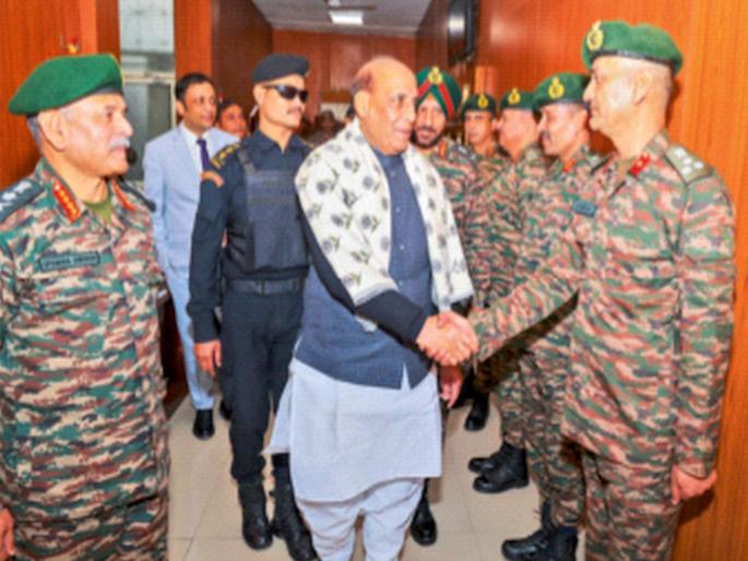 Internal and external enemies are active, always be alert; Defence Minister Rajnath Singh; Keep an eye on it and take measures | आतील अन् बाहेरील शत्रू सक्रिय, कायम सतर्क राहा; संरक्षणमंत्री राजनाथ सिंह; लक्ष ठेवून उपाययोजना करा Internal and external enemies are active, always be alert; Defence Minister Rajnath Singh; Keep an eye on it and take measures | आतील अन् बाहेरील शत्रू सक्रिय, कायम सतर्क राहा; संरक्षणमंत्री राजनाथ सिंह; लक्ष ठेवून उपाययोजना करा