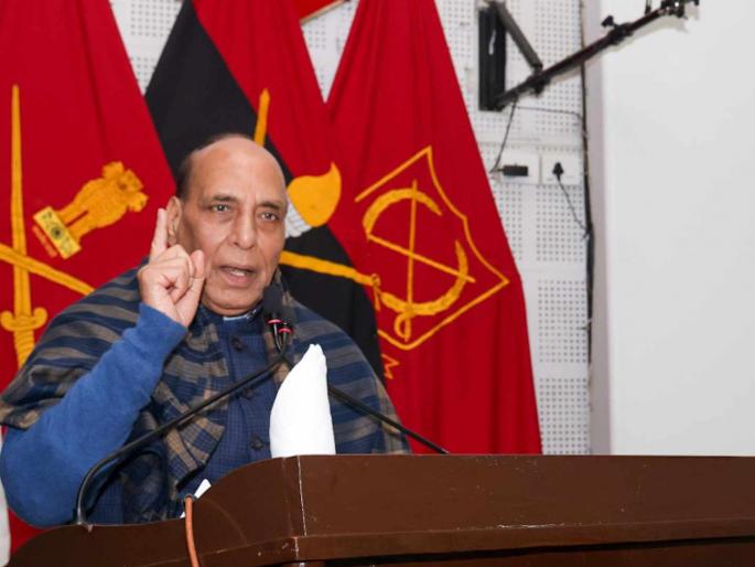 Defence Minister Rajnath Singh addressed the Indian Army at Mhow cantonment in Indore Madhya Pradesh | "सुरक्षेच्या बाबतीत भारत भाग्यवान नाही, लष्कराने शत्रूंपासून..."; संरक्षणमंत्री राजनाथ सिंह यांचे मोठं विधान Defence Minister Rajnath Singh addressed the Indian Army at Mhow cantonment in Indore Madhya Pradesh | "सुरक्षेच्या बाबतीत भारत भाग्यवान नाही, लष्कराने शत्रूंपासून..."; संरक्षणमंत्री राजनाथ सिंह यांचे मोठं विधान