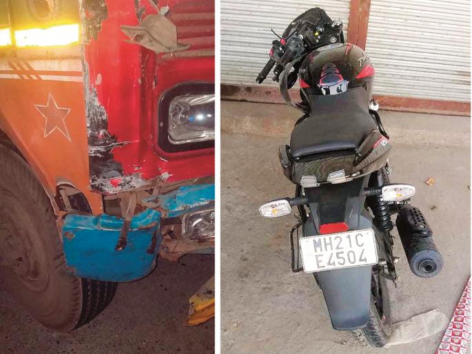 Devotees returning from worship in Rajur accident, two killed, one injured | राजूर येथे देवदर्शनावरून परतणाऱ्या भाविकांचा अपघात, दोन जण ठार, एक जखमी Devotees returning from worship in Rajur accident, two killed, one injured | राजूर येथे देवदर्शनावरून परतणाऱ्या भाविकांचा अपघात, दोन जण ठार, एक जखमी