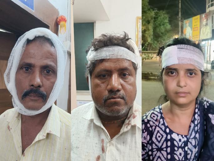 A fight broke out between relatives at Panchganga crematorium in Kolhapur over the Raksha Visarjana, four people from Ichalkaranji were injured | Kolhapur: रक्षाविसर्जनावरुन स्मशानभूमीत तिरडीच्या काठ्या काढून नातेवाइकांत डोके फुटेपर्यंत हाणामारी, इचलकरंजीचे चौघे जखमी