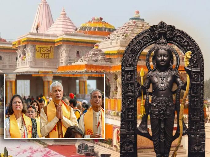 4 former cji attend pran pratishtha ayodhya ram mandir | राम मंदिर प्राणप्रतिष्ठा; ४ माजी CJI प्रभू श्रीरामचरणी लीन, अयोध्येतील सोहळ्यात झाले सहभागी