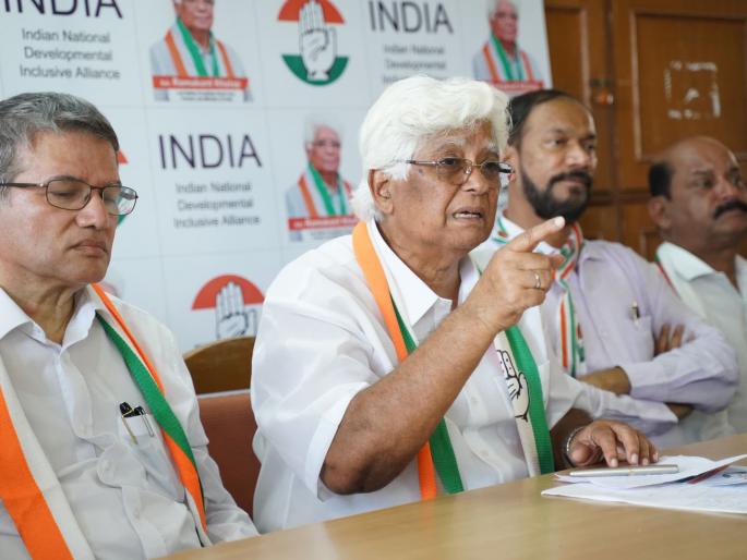 open mapusa urban files challenge of congress goa lok sabha election 2024 candidate ramakant khalap | म्हापसा अर्बनच्या फाईल्स खुल्या कराच; काँग्रेसचे उमेदवार खलप यांचे आव्हान  open mapusa urban files challenge of congress goa lok sabha election 2024 candidate ramakant khalap | म्हापसा अर्बनच्या फाईल्स खुल्या कराच; काँग्रेसचे उमेदवार खलप यांचे आव्हान