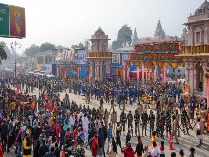 Ram Mandir Donation: Devotees donated crores in Shri Ram Mandir; Millions of devotees took darshan | श्रीराम मंदिरात भाविकांनी केले कोट्यवधींचे दान; लाखो भाविकांनी घेतले रामललाचे दर्शन