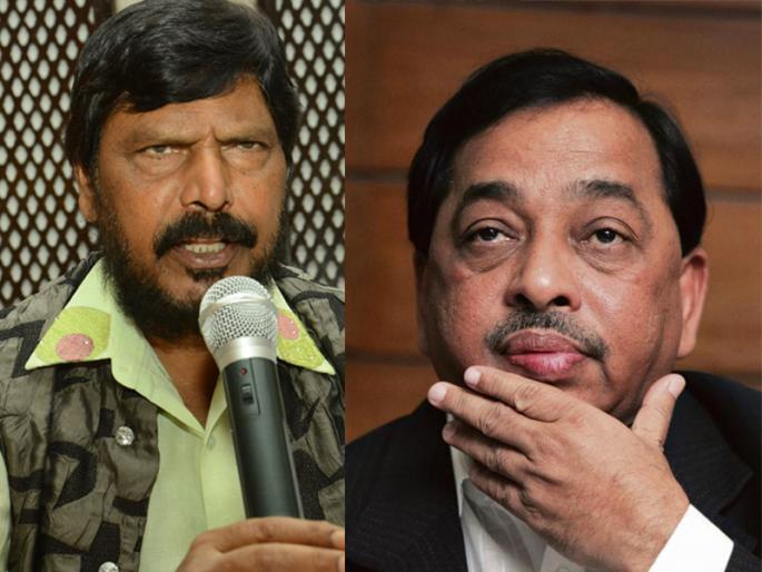 Ramdas athawale offer to narayan rane | रामदास आठवले म्हणतात...'कोई माने या ना माने, बीजेपी में जल्दी आयेंगे नारायण राणे'