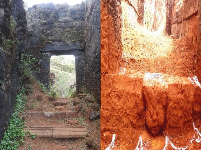 Kirtimukh was found at Rangana Fort while cleaning in kolhapur district | Kolhapur: सफाई करताना रांगणा किल्ल्यावर आढळले कीर्तिमुख Kirtimukh was found at Rangana Fort while cleaning in kolhapur district | Kolhapur: सफाई करताना रांगणा किल्ल्यावर आढळले कीर्तिमुख