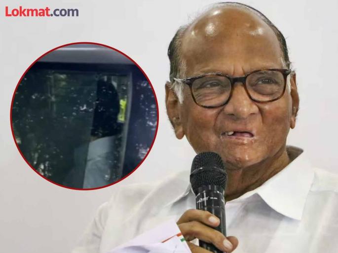 the BJP MLA went to meet Sharad Pawar Wearing a mask but left after seeing the media cameras | असा हा लपंडाव! मास्क लावून भाजपचा आमदार शरद पवारांच्या भेटीसाठी गेला, पण कॅमेरे दिसताच... the BJP MLA went to meet Sharad Pawar Wearing a mask but left after seeing the media cameras | असा हा लपंडाव! मास्क लावून भाजपचा आमदार शरद पवारांच्या भेटीसाठी गेला, पण कॅमेरे दिसताच...