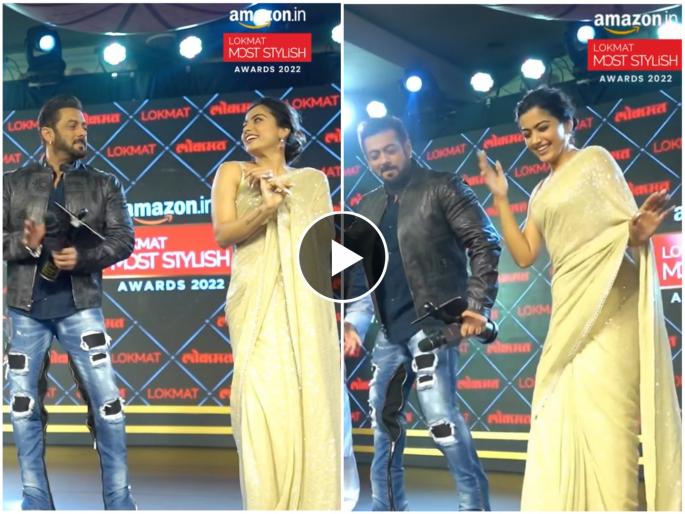 Salman Khan danced on Sami Sami song with Pushpa fame Rashmika Mandana, the video is in discussion | 'पुष्पा' फेम रश्मिका मंदानासोबत सामी सामी गाण्यावर थिरकला सलमान खान, व्हिडीओ चर्चेत Salman Khan danced on Sami Sami song with Pushpa fame Rashmika Mandana, the video is in discussion | 'पुष्पा' फेम रश्मिका मंदानासोबत सामी सामी गाण्यावर थिरकला सलमान खान, व्हिडीओ चर्चेत