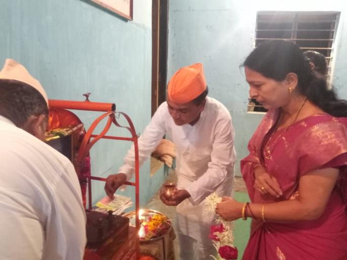 Welcome of rashtransant palkhi in mangrulpir | राष्ट्रसंतांच्या पालखीचे मंगरुळपीर येथे स्वागत Welcome of rashtransant palkhi in mangrulpir | राष्ट्रसंतांच्या पालखीचे मंगरुळपीर येथे स्वागत