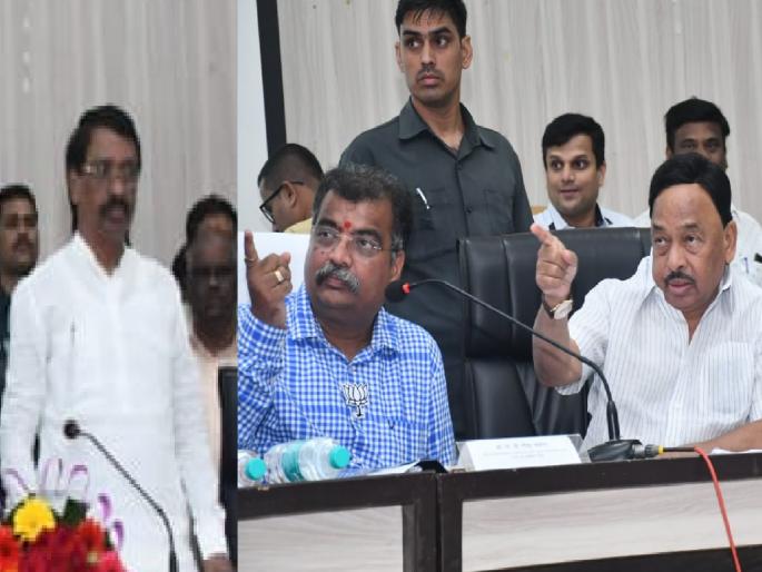 Verbal clash between Union Minister Narayan Rane and MP Vinayak Raut in Sindhudurg District Planning Committee meeting | सिंधुदुर्ग जिल्हा नियोजन समिती सभेत राणे-राऊतांमध्ये शाब्दिक चकमक; राणे-केसरकरांचे सूर जुळले