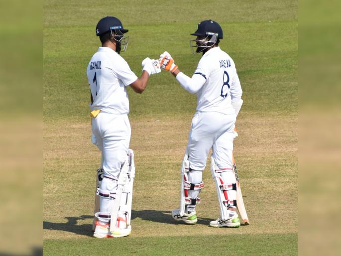 IndiaVsCountyXI : Stumps on Day 1, India scored 306 for 9 in the first innings of the practice match against County Select X1  | IndiaVsCountyXI: लोकेश राहुलचे शतक अन् रवींद्र जडेजाच्या अर्धशतकानंतरही टीम इंडियाचा डाव कोसळला, ९ फलंदाज माघारी!