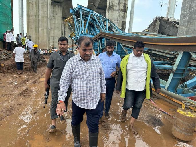 shahapur machine collapse accident is very painful said ravindra chavan | गर्डर मशीन कोसळून झालेली ही दुर्घटना अतिशय वेदनादायक: रवींद्र चव्हाण shahapur machine collapse accident is very painful said ravindra chavan | गर्डर मशीन कोसळून झालेली ही दुर्घटना अतिशय वेदनादायक: रवींद्र चव्हाण