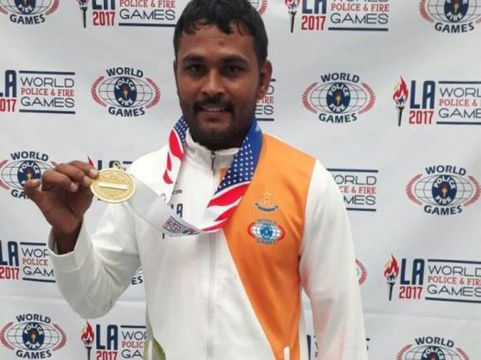 Ravindra Jagtap of Pune Police's 'gold' performance in America | पुणे पोलीस दलातील रवींद्र जगतापची अमेरिकेत 'सुवर्ण' कामगिरी Ravindra Jagtap of Pune Police's 'gold' performance in America | पुणे पोलीस दलातील रवींद्र जगतापची अमेरिकेत 'सुवर्ण' कामगिरी