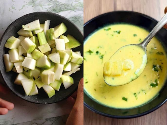 Kairichi Kadhi Recipe Raw Mango Curry with Coconut Milk Konkani Style Raw Mango Kadhi Summer Special Recipes India | कैरीची आंबट-गोड कढी म्हणजे सुख! उन्हाळ्यात करा अस्सल कोकणी मेजवानी कैरीची कढी, सोपी रेसिपी Kairichi Kadhi Recipe Raw Mango Curry with Coconut Milk Konkani Style Raw Mango Kadhi Summer Special Recipes India | कैरीची आंबट-गोड कढी म्हणजे सुख! उन्हाळ्यात करा अस्सल कोकणी मेजवानी कैरीची कढी, सोपी रेसिपी