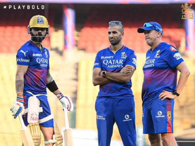 IPL 2024 : Royal Challengers Bengaluru vs Lucknow Super Giants Live Marathi - Virat Kohli becomes the FIRST Indian to play 100 T20 matches at a single ground, RCB win the toss and bowl first | कोहलीचा 'विराट' पराक्रम! RCB ने नाणेफेक जिंकली अन् LSG ची कोंडी केली, प्लेइंग इलेव्हनमध्ये बदल