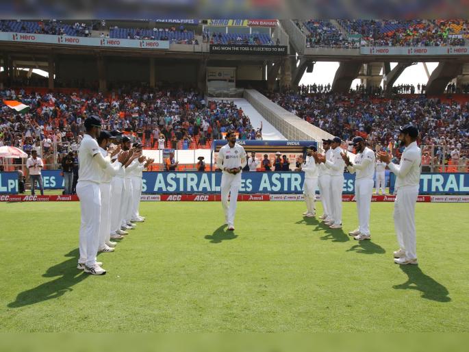 Big News: Team India makes history at Narendra Modi Stadium; Registered10 big records | Big News : नरेंद्र मोदी स्टेडियमवर टीम इंडियानं रचला इतिहास; नोंदवले १० मोठे विक्रम 