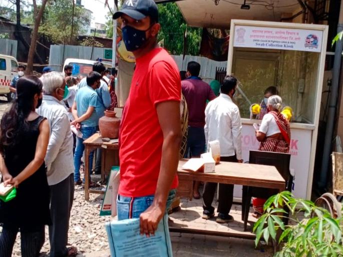 CoronaVirus News: Lack of facilities in the swab center in 'Red Cross' | CoronaVirus News: ‘रेडक्रॉस’मधील स्वॅब सेंटरमध्ये सुविधांचा अभाव