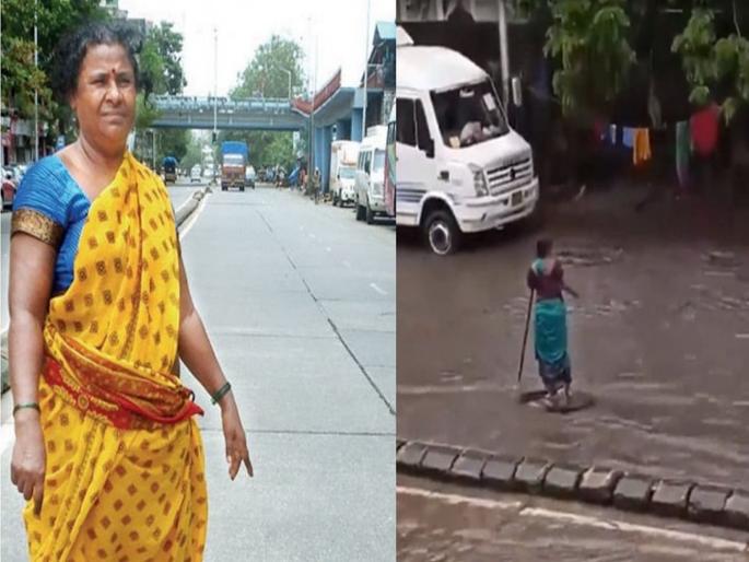 Mumbai Woman Stands In Rain For 7 Hours To Warn Passing Vehicles About Open Manhole, Loses Her house | घर वाहून गेलं, शिक्षणासाठी जमवलेले पैसेही गेले; पण 'त्या' उघड्या मॅनहोलजवळून हलल्या नाहीत! Mumbai Woman Stands In Rain For 7 Hours To Warn Passing Vehicles About Open Manhole, Loses Her house | घर वाहून गेलं, शिक्षणासाठी जमवलेले पैसेही गेले; पण 'त्या' उघड्या मॅनहोलजवळून हलल्या नाहीत!