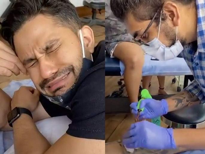 Soha Ali Khan shows Kunal Kemmu's tattoo in video | Kunal Khemu Tattoo :कुणाल खेमूने पायावर काढला नवा टॅटू, सोहा अली खाने शेअर केला मजेदार व्हिडीओ Soha Ali Khan shows Kunal Kemmu's tattoo in video | Kunal Khemu Tattoo :कुणाल खेमूने पायावर काढला नवा टॅटू, सोहा अली खाने शेअर केला मजेदार व्हिडीओ