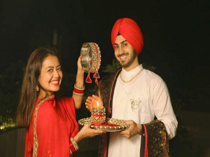 Neha Kakkar celebrated karva chauth in her style video of her dance with husband went viral | नेहा कक्करने असा साजरा केला पहिलाच करवा चौथ, फोटो अन् डान्स व्हिडीओ व्हायरल... Neha Kakkar celebrated karva chauth in her style video of her dance with husband went viral | नेहा कक्करने असा साजरा केला पहिलाच करवा चौथ, फोटो अन् डान्स व्हिडीओ व्हायरल...