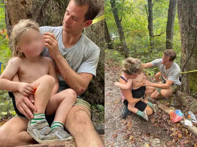 US : Four year old boy falls down 70 foot cliff miraculously survives in Kentucky/ | चमत्कार! ७० फूट उंच डोंगराहून खाली पडला लहान मुलगा आणि मग.... US : Four year old boy falls down 70 foot cliff miraculously survives in Kentucky/ | चमत्कार! ७० फूट उंच डोंगराहून खाली पडला लहान मुलगा आणि मग....