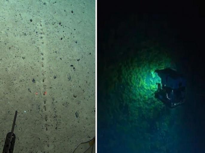 Mystery over perfectly aligned holes punched into atlantic ocean seafloor | समुद्राच्या तळाशी 3 किलोमीटर खाली सापडले रहस्यमय छिद्र, वैज्ञानिकही झाले हैराण Mystery over perfectly aligned holes punched into atlantic ocean seafloor | समुद्राच्या तळाशी 3 किलोमीटर खाली सापडले रहस्यमय छिद्र, वैज्ञानिकही झाले हैराण