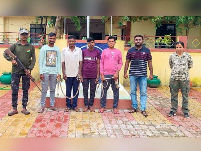 Three Jahal Naxals were shackled; Action taken in the forest of Bhamragarh | तीन जहाल नक्षल्यांना ठोकल्या बेड्या; भामरागडच्या जंगलात कारवाई Three Jahal Naxals were shackled; Action taken in the forest of Bhamragarh | तीन जहाल नक्षल्यांना ठोकल्या बेड्या; भामरागडच्या जंगलात कारवाई