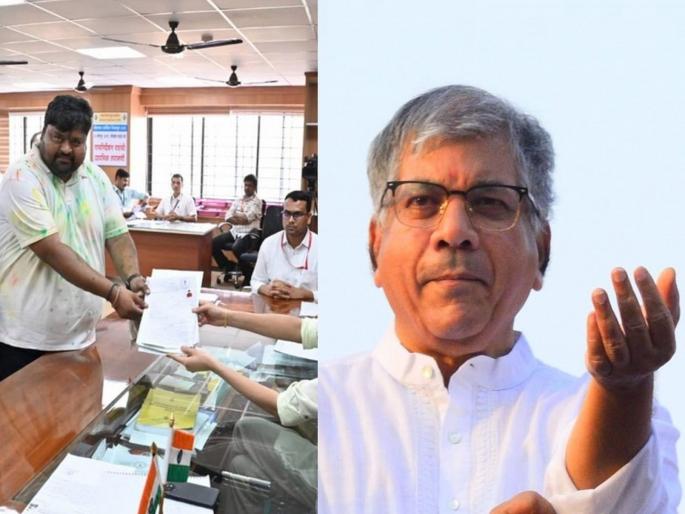 Solapur Lok Sabha Constituency - Vanchit Bahujan Aghadi candidate withdrew his application | 'वंचित'च्या माघारीवेळी जिल्हाध्यक्ष 'नजरकैदेत'; धैर्यशीलवर टीका करणारे देशमुख 'बाहेर' Solapur Lok Sabha Constituency - Vanchit Bahujan Aghadi candidate withdrew his application | 'वंचित'च्या माघारीवेळी जिल्हाध्यक्ष 'नजरकैदेत'; धैर्यशीलवर टीका करणारे देशमुख 'बाहेर'