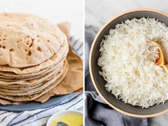 roti or rice what is beneficial for weight loss and diabetes | Health tips: चपाती की भात? वजन घटवण्यासाठी काय उपयुक्त? जाणून घ्या या प्रश्नाचे उत्तर roti or rice what is beneficial for weight loss and diabetes | Health tips: चपाती की भात? वजन घटवण्यासाठी काय उपयुक्त? जाणून घ्या या प्रश्नाचे उत्तर