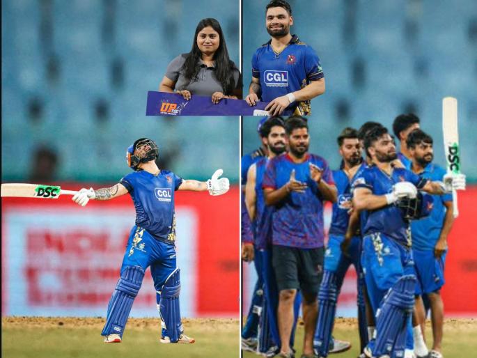 Rinku Singh Smashes Century In UP T20 League 2025 Meerut Mavericks Beat Gaur Gorakhapur Lions Ahead Of Asia Cup 2025 | Asia Cup आधी रिंकू सिंहचा शतकी धमाका; ८ उत्तुंग षटकारासह २२५ च्या स्ट्राइक रेटनं कुटल्या धावा