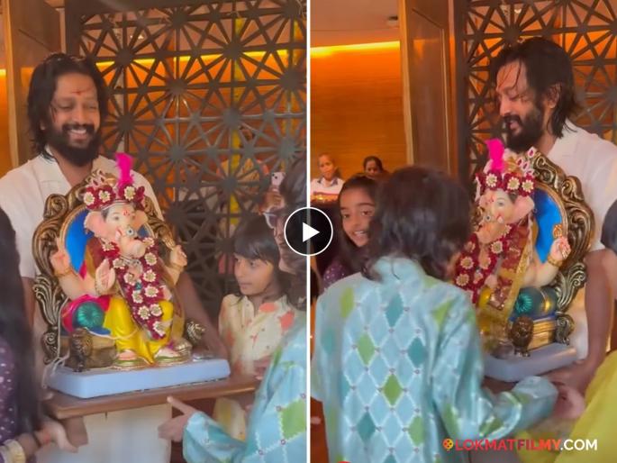 riteish deshmukh ganpati bappa visarjan video viral by genelia deshmukh | निरोप घेतो देवा...! रितेश देशमुखने केलं गणपती बाप्पाचं खास विसर्जन, जिनिलियाने शेअर केला व्हिडीओ riteish deshmukh ganpati bappa visarjan video viral by genelia deshmukh | निरोप घेतो देवा...! रितेश देशमुखने केलं गणपती बाप्पाचं खास विसर्जन, जिनिलियाने शेअर केला व्हिडीओ