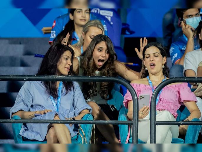IPL 2021 :  What surprised Ritika Sajdeh, Natasa Stankovic during MI vs KKR match? Mumbai Indians solve mystery for fans | IPL 2021: मुंबई वि. कोलकाता सामन्यात रितिका, नताशा यांनी का दिली होती अशी रिअ‍ॅक्शन?; मुंबई इंडियन्सनं सांगितलं कारण