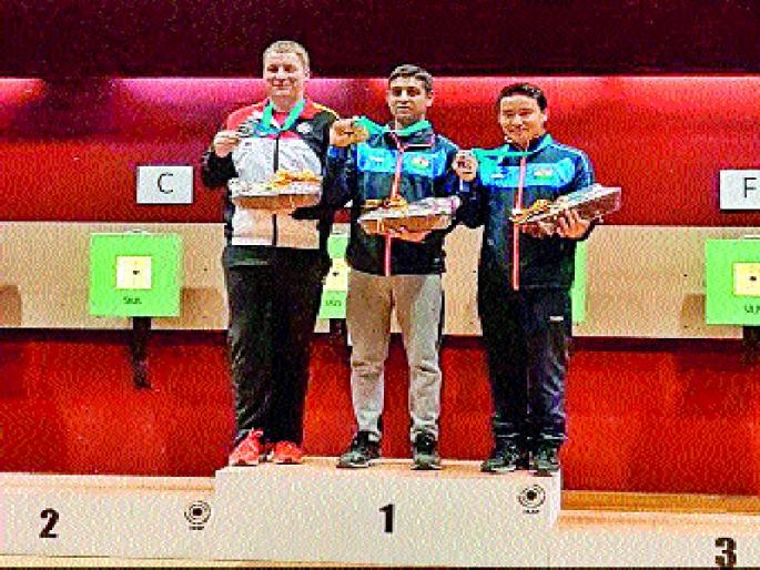 Shooting World Cup: Rizvi Win Gold | नेमबाजी विश्वचषक : रिझवीचा सुवर्णवेध Shooting World Cup: Rizvi Win Gold | नेमबाजी विश्वचषक : रिझवीचा सुवर्णवेध