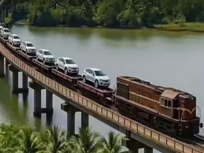 Konkan Railway Corporation Limited announced additional stoppage on Nandgaon Road between Kolad Maharashtra and Verna Goa for Ro-Ro transport service | अखेर 'रो-रो' सेवेला नांदगावात मिळणार थांबा; नाराज कोकणवासीयांच्या मागणीची रेल्वे प्रशासनाकडून दखल Konkan Railway Corporation Limited announced additional stoppage on Nandgaon Road between Kolad Maharashtra and Verna Goa for Ro-Ro transport service | अखेर 'रो-रो' सेवेला नांदगावात मिळणार थांबा; नाराज कोकणवासीयांच्या मागणीची रेल्वे प्रशासनाकडून दखल