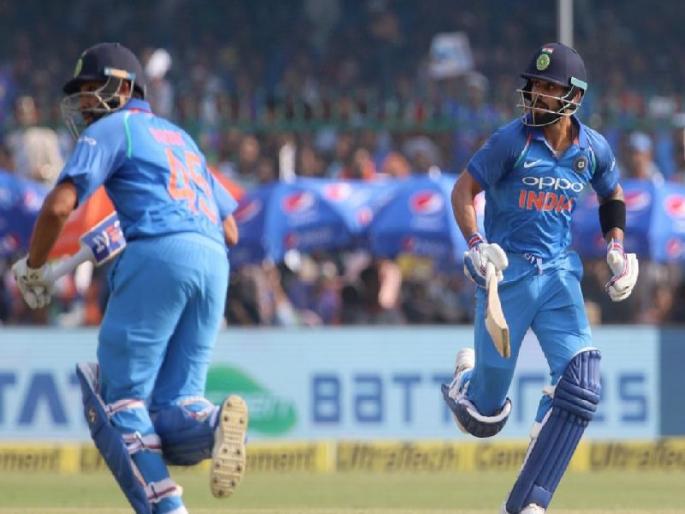 India vs NZ Final ODI: India's first blow, catching Shikhar Dhawan | रोहित, विराटची शतके, भारताचे न्यूझीलंडसमोर 338 धावांचे आव्हान