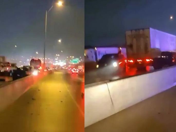 Snow causes a terrible stir on the roads! More than 130 cars crushed in a moment; Have you seen this video? | बर्फामुळे रस्त्यावर भयानक थरार! एका क्षणात १३० हून अधिक गाड्यांचा चक्काचूर; ‘हा’ व्हिडीओ तुम्ही पाहिला का? Snow causes a terrible stir on the roads! More than 130 cars crushed in a moment; Have you seen this video? | बर्फामुळे रस्त्यावर भयानक थरार! एका क्षणात १३० हून अधिक गाड्यांचा चक्काचूर; ‘हा’ व्हिडीओ तुम्ही पाहिला का?