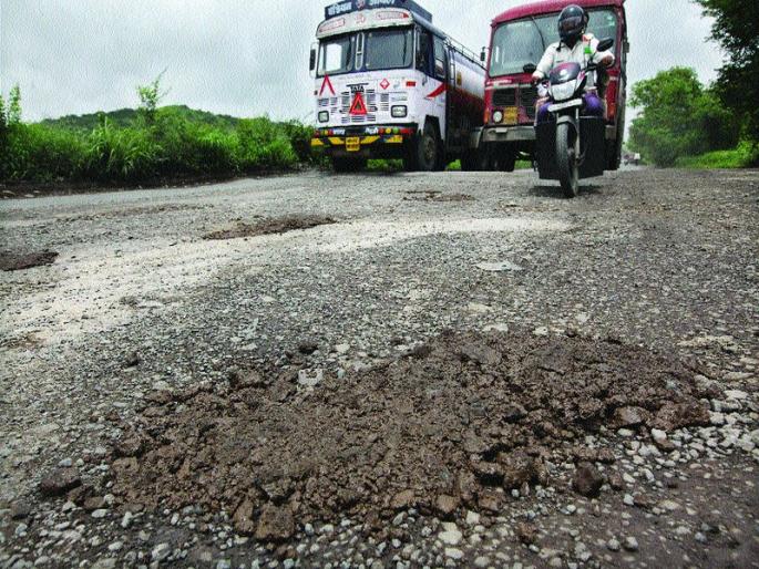 Uran-JNPT became the highway of the problem, the pothole pits | उरण-जेएनपीटी बनला समस्यांचा महामार्ग, खड्डेच खड्डे